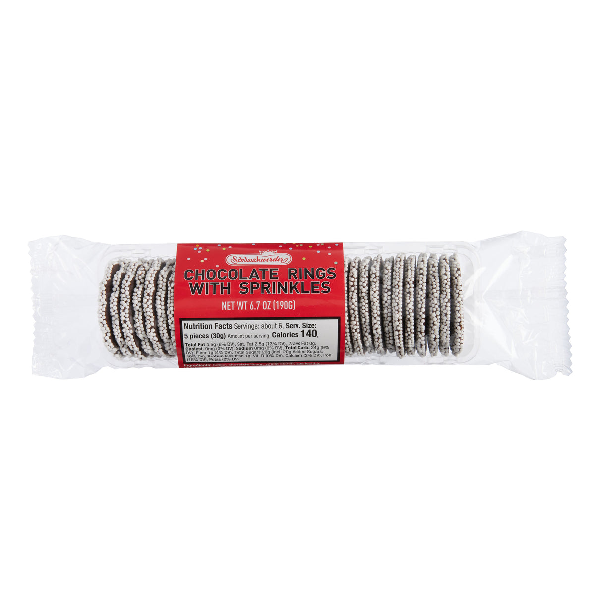 Schluckwerder Chocolate Rings with Sprinkles