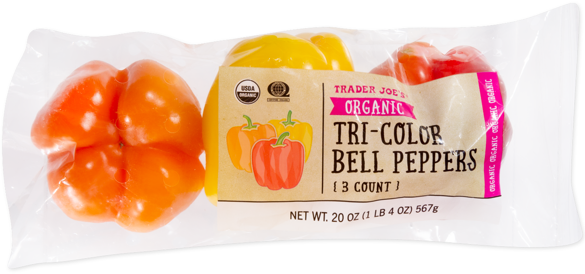 Organic Tri-Color Bell Peppers
