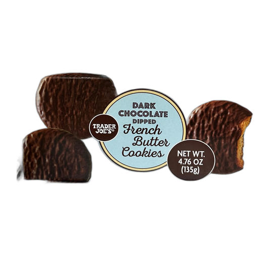 Trader Joe's | Dark Chocolate Dipped French Butter Cookies
