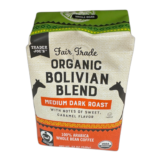Bolivian Blend Coffee ORGANIC WHOLE BEAN | Trader Joe's