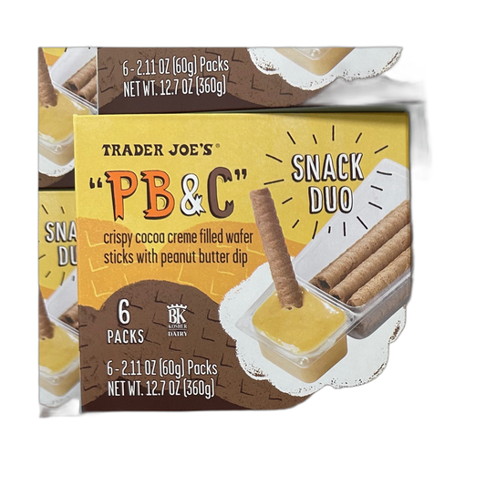Trader Joe's | PB & C Cocoa Crème Filled Wafer Sticks With Peanut Butter Dip