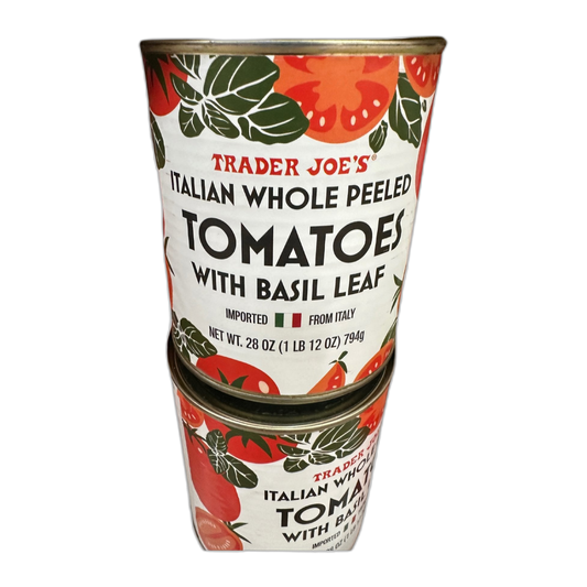 Trader Joe's | Italian Whole Peeled Tomatoes with Basil Leaf