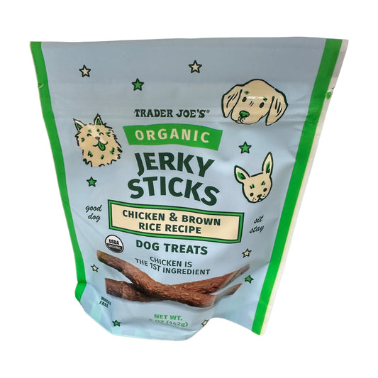 Chicken & Brown Rice Jerky Sticks ORGANIC DOG TREATS