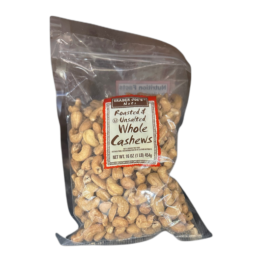 Trader Joe's | Whole Cashews Unsalted& Roasted