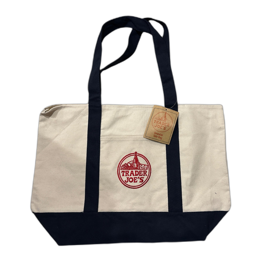 Trader Joe's | Tote Bag Reusable (Dark NAVY BLUE straps)