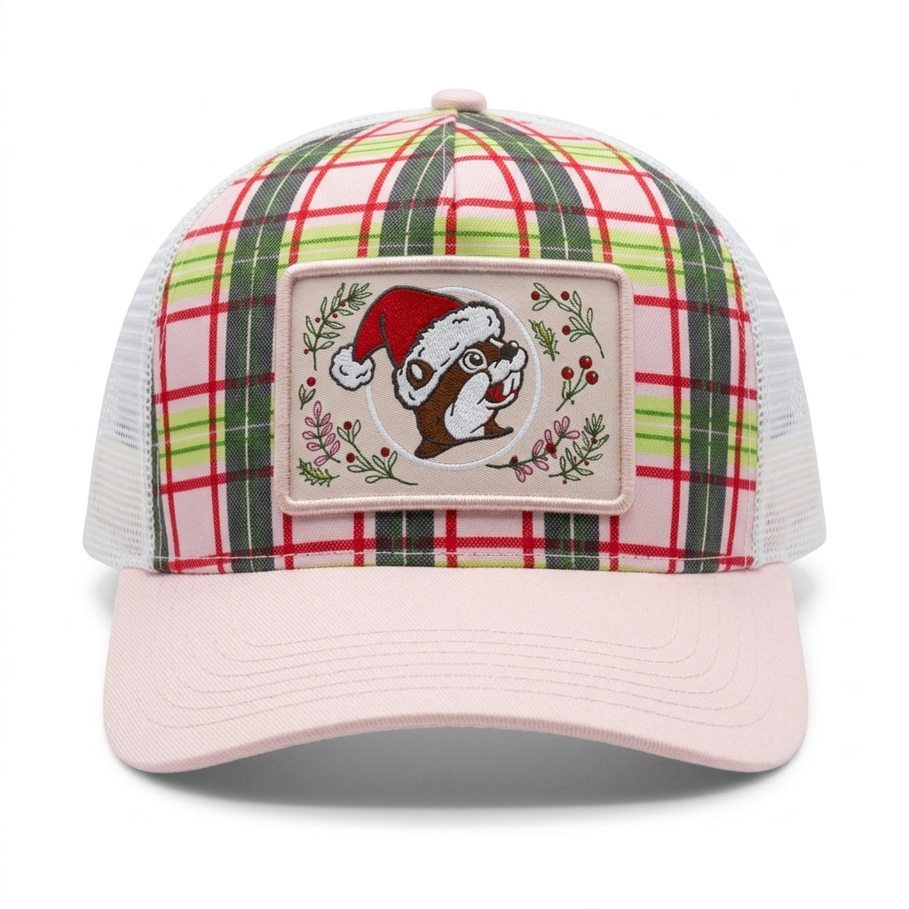 Buc-ee's | Christmas Pink Plaid Hat