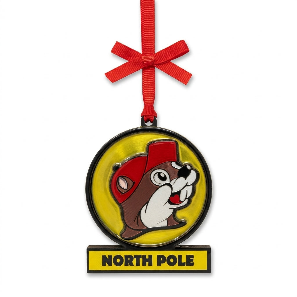Buc-ee's | Lollipop Sign Christmas Foil Ornament