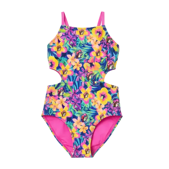 Buc-ee's | Tropical Floral Youth One-Piece Swimsuit