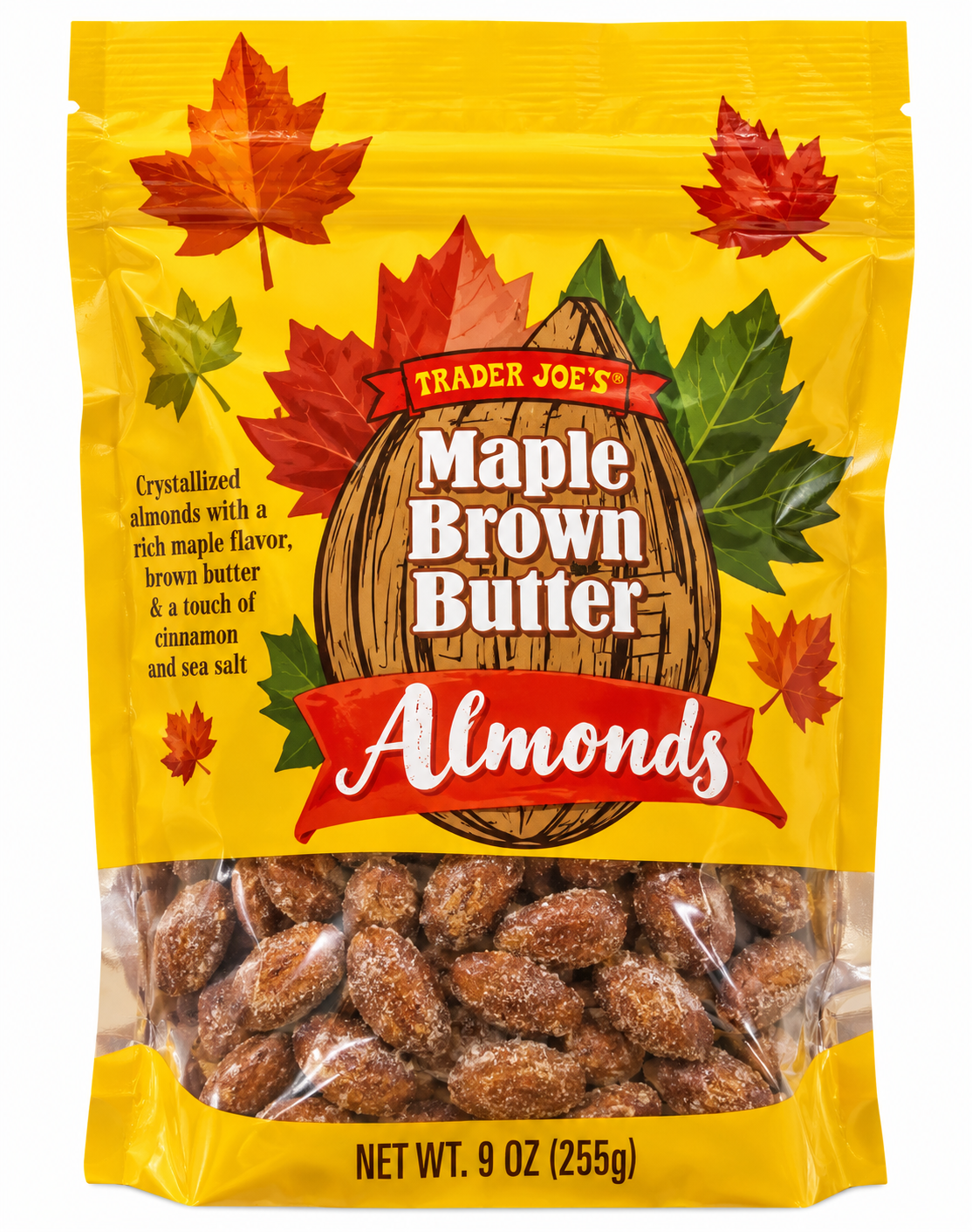 Trader Joe’s Maple Brown Butter Almonds – 9 oz (255g)