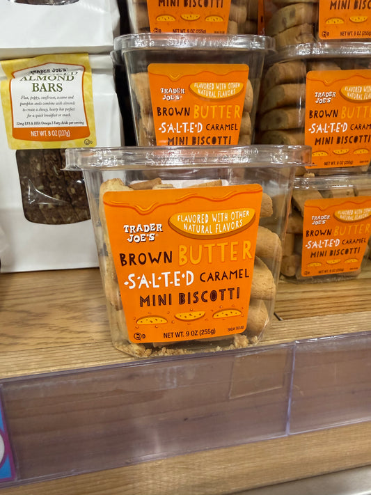 Brown Butter Salted Caramel Mini Biscotti