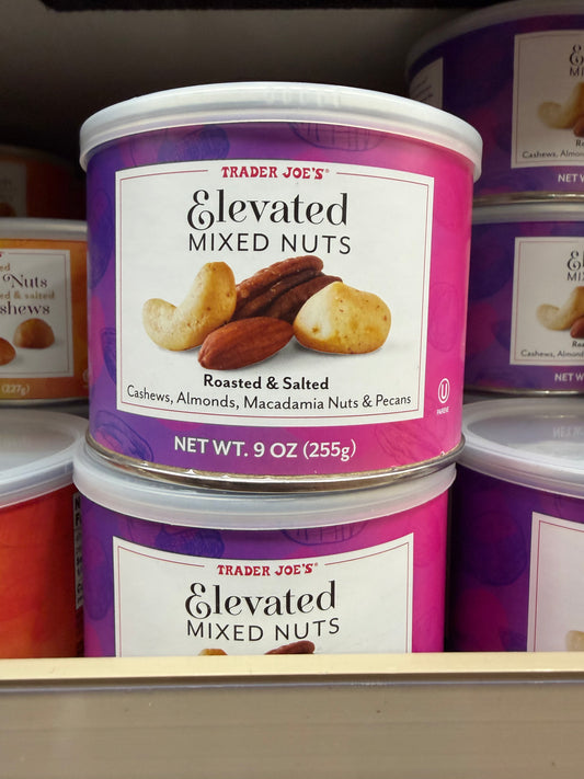 Elevated MIXED NUTS
Roasted & Salted Cashews, Almonds, Macadamia Nuts & Pecan