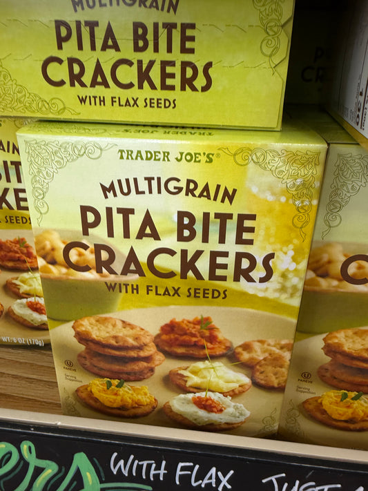 MULTIGRAIN PITA BITE CRACKERS WITH FLAX SEEDS