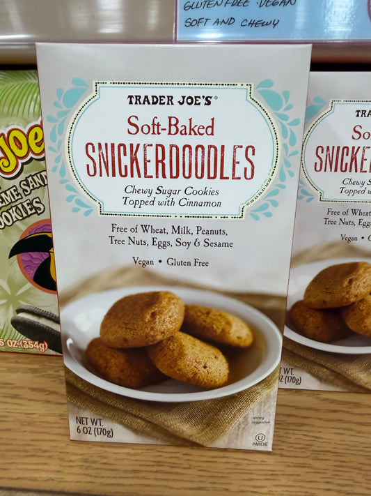 Soft-Baked SNICKERDOODLES

Chewy Sugar Cookies

Topped with Cinnamon