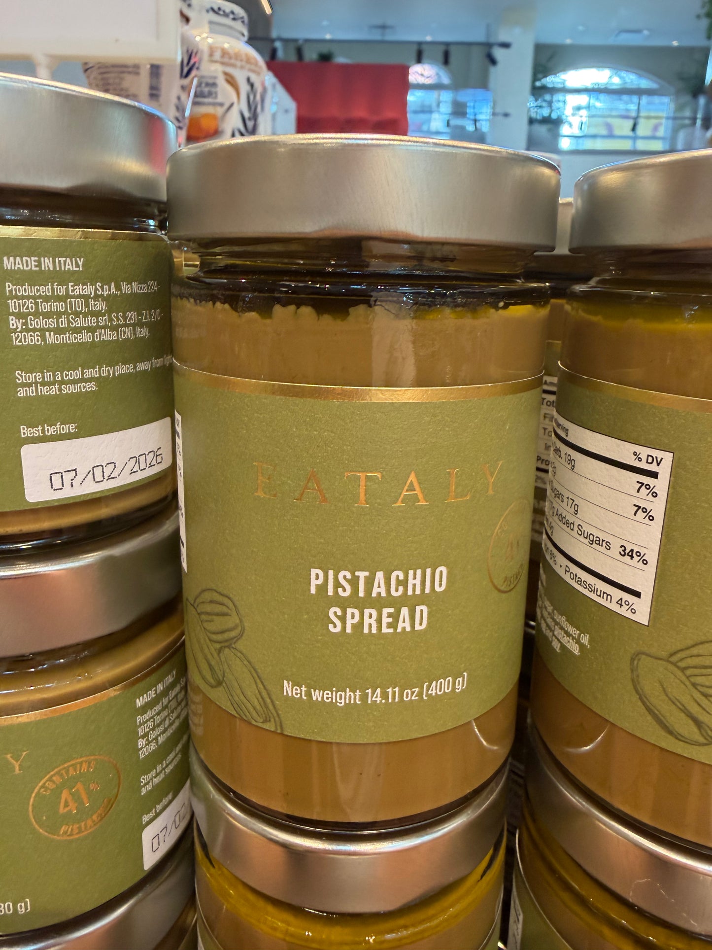 EATALY

PISTACHIO SPREAD