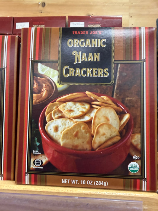 TRADER JOE

ORGANIC

NAAN

CRACKERS