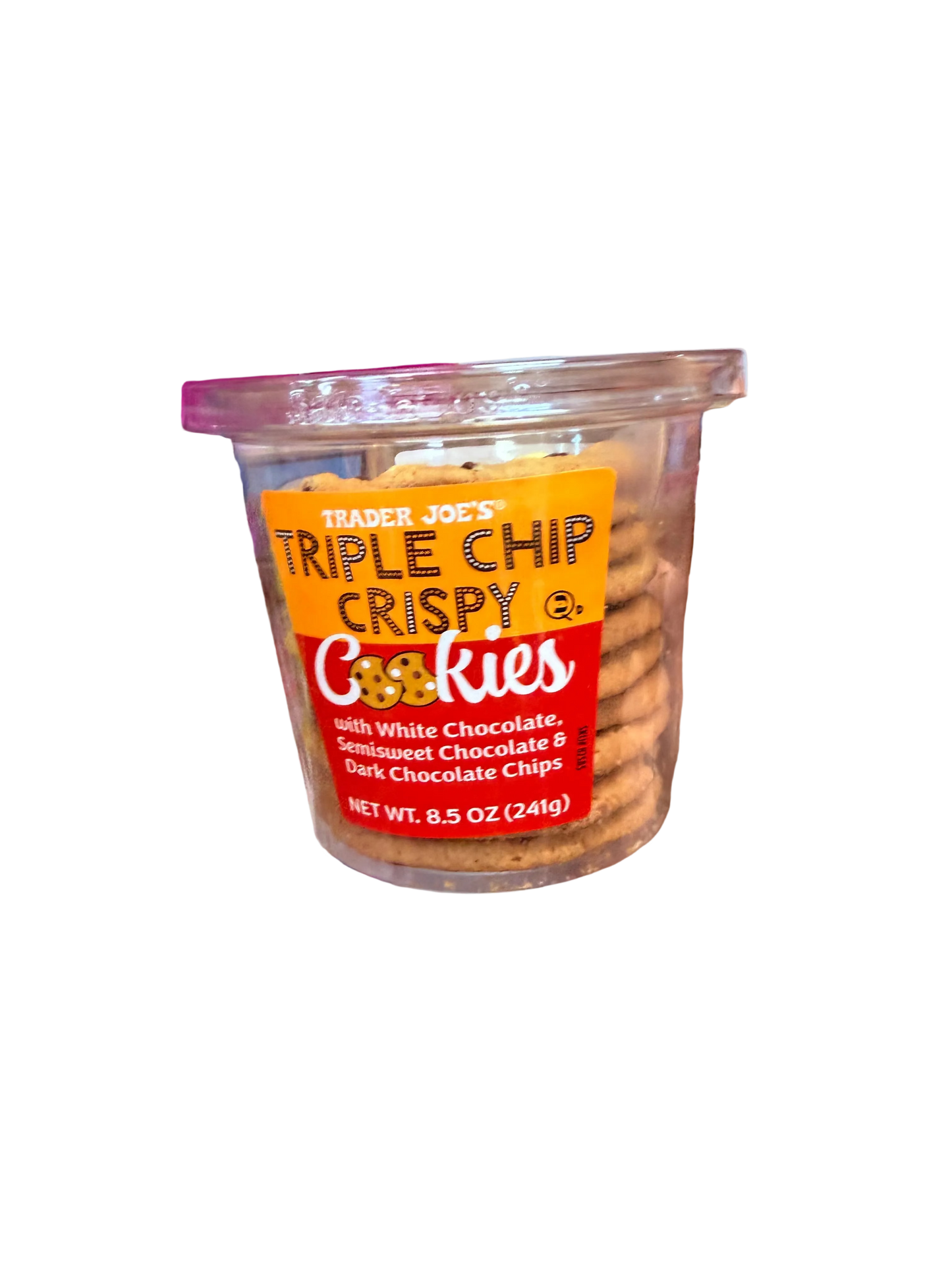 TRADER JOE'S

RIPLE CHIP CRISPY Q.

Cookies