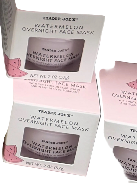TRADER JOE'S•

NATERMELON

OVERNIGHT FACE MASK