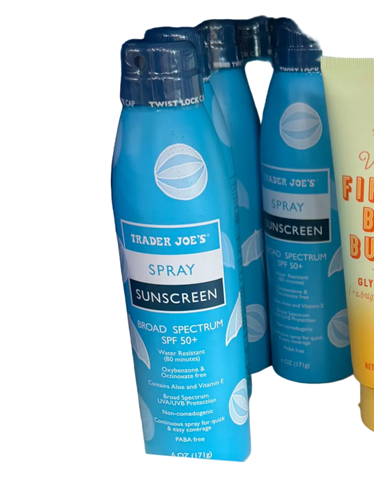 TRADER JOE'S

SUNSCREEN

BROAD SPECTRUM

SPF 50+