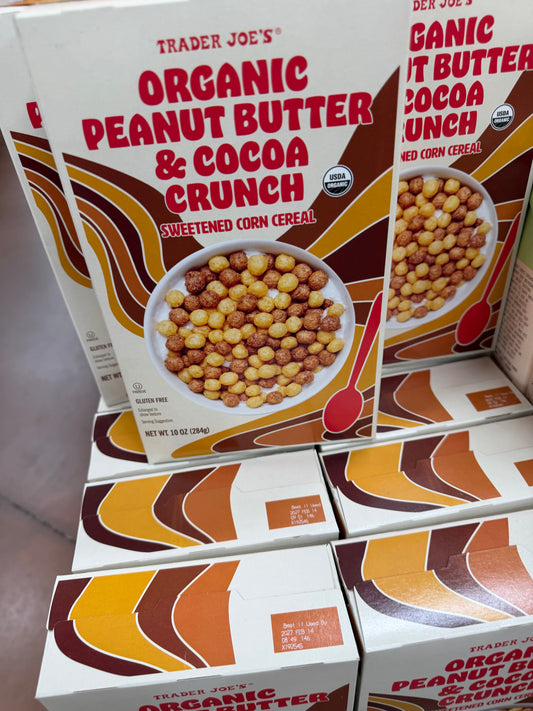 ORGANIC PEANUT BUTTER
& COCOA CRUNCH