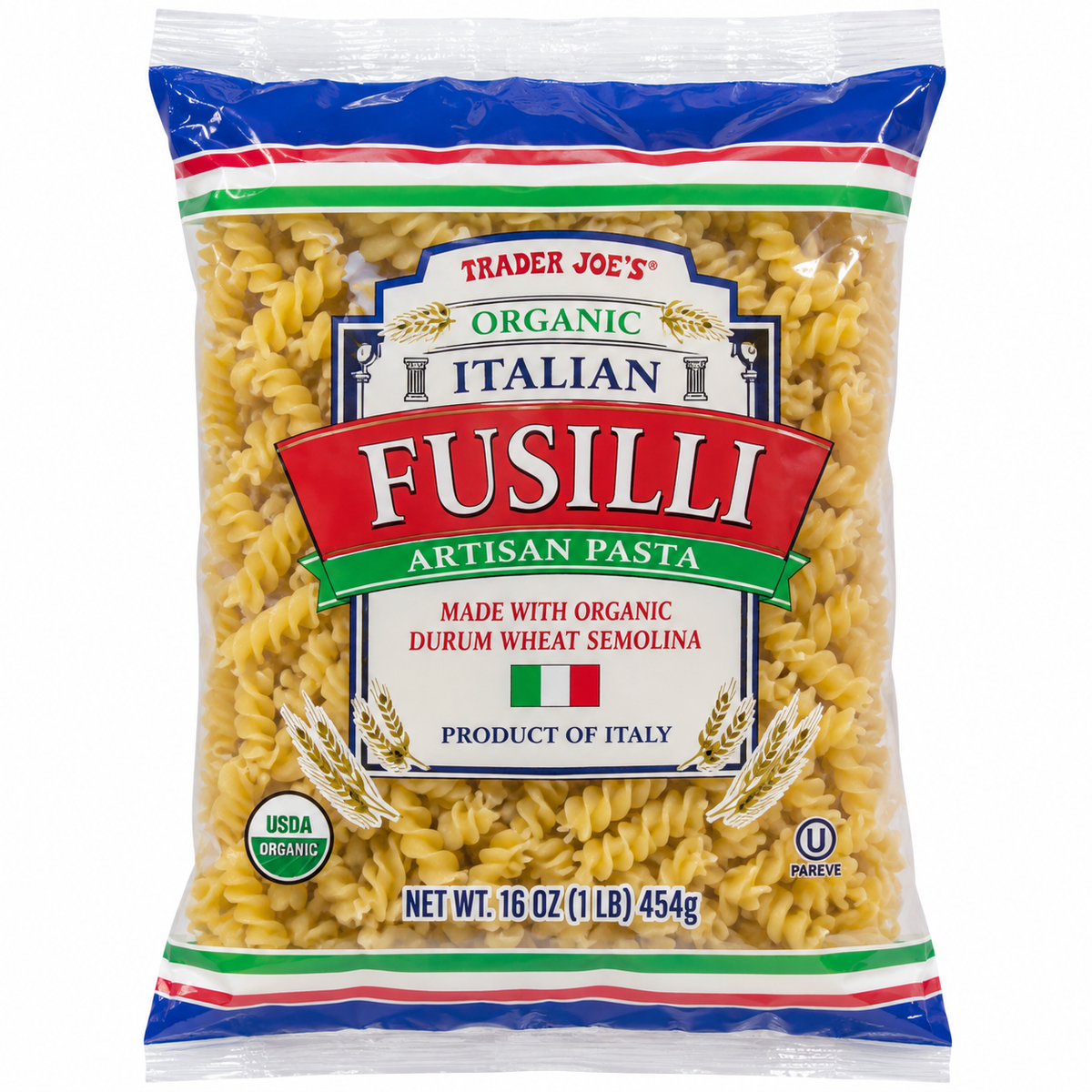 Trader Joe’s Organic Italian Fusilli Artisan Pasta