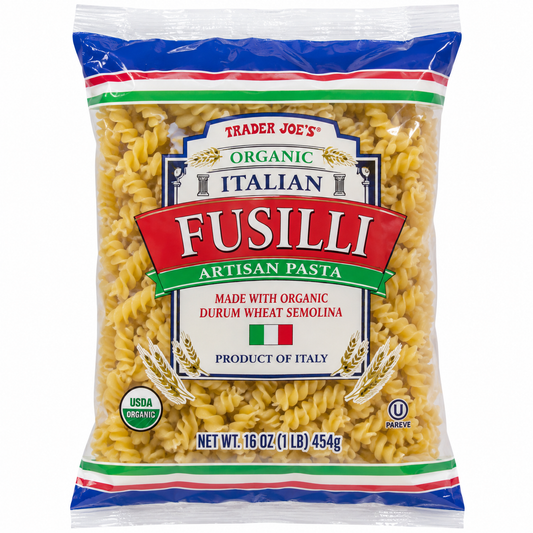 Trader Joe’s Organic Italian Fusilli Artisan Pasta