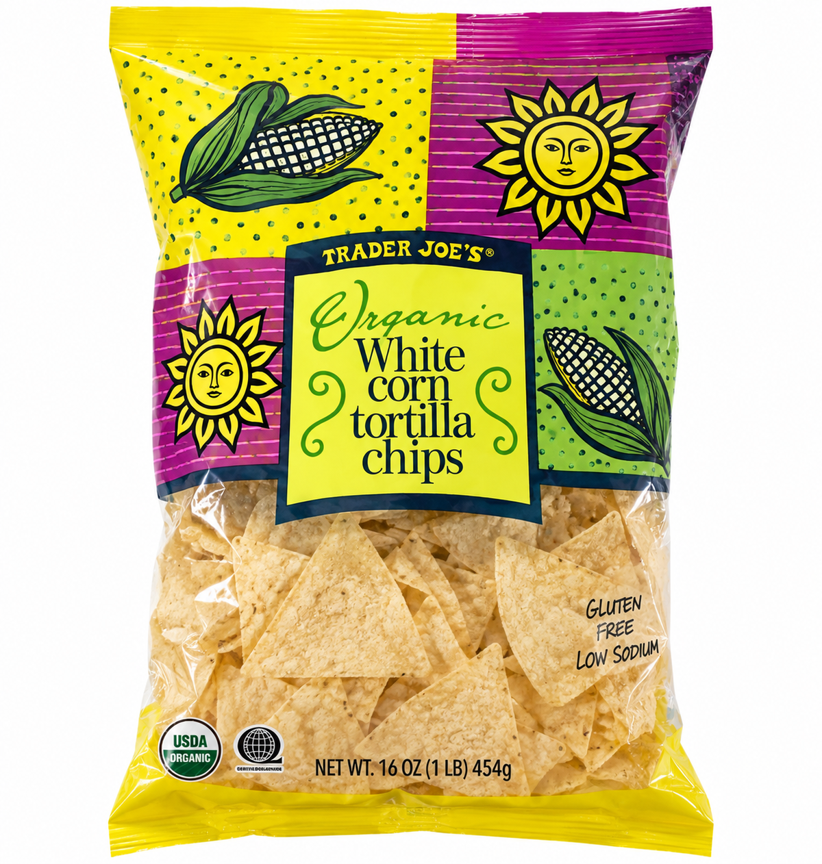 Trader Joe’s Organic White Corn Tortilla Chips – 16 oz