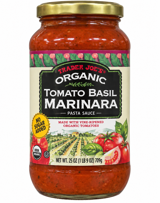 Trader Joe’s Organic Tomato Basil Marinara Pasta Sauce – 25 oz