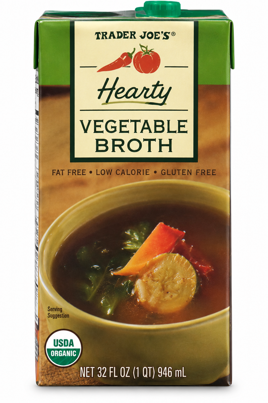 Trader Joe’s Organic Hearty Vegetable Broth – 32 fl oz