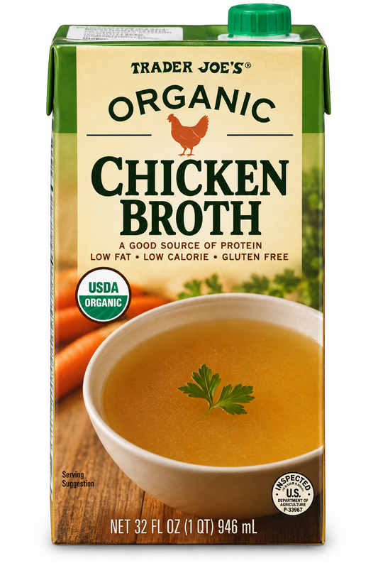 Trader Joe’s Organic Chicken Broth – 32 fl oz