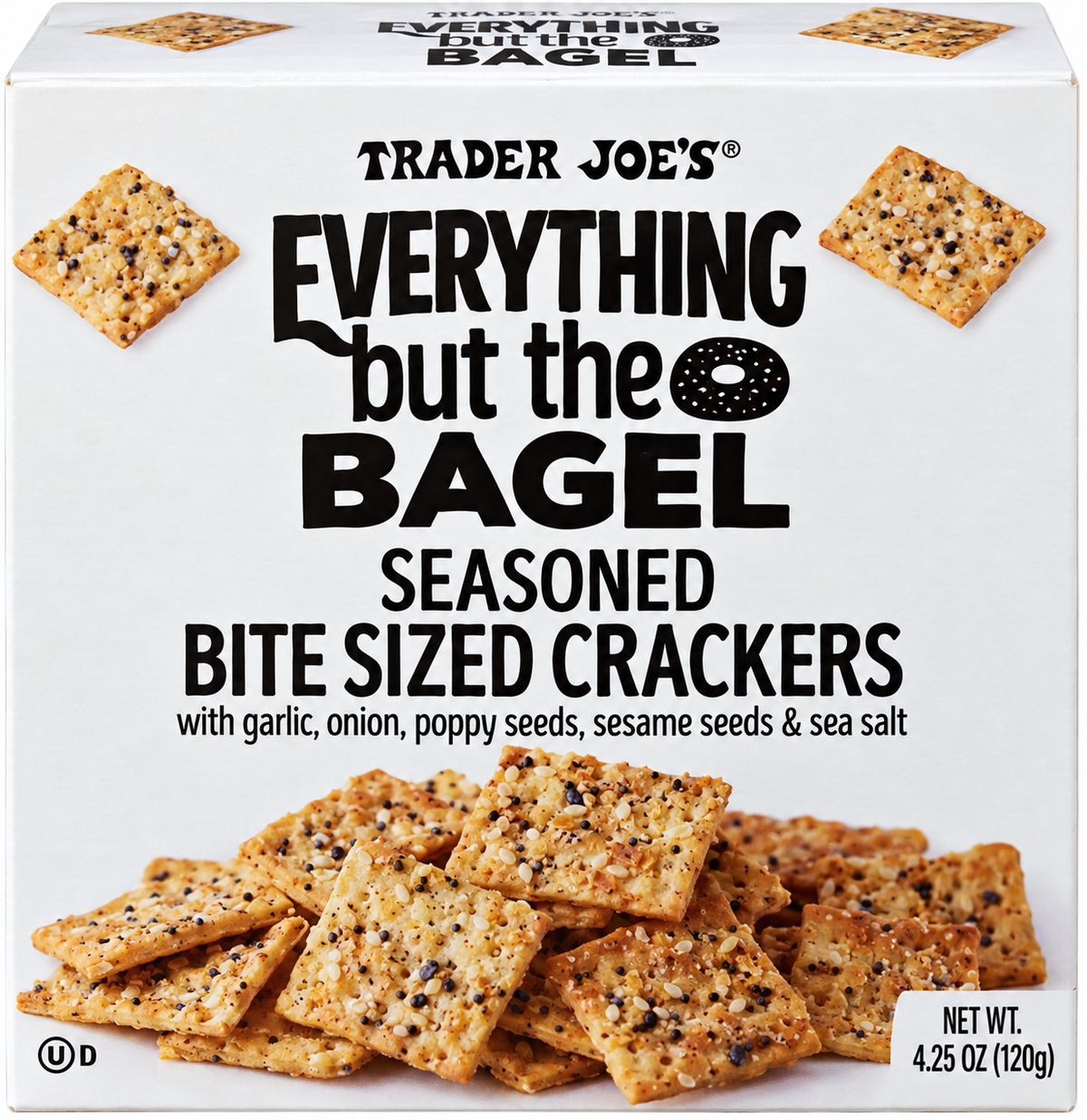 Trader Joe’s Everything but the Bagel Seasoned Bite Sized Crackers – 4.25 oz