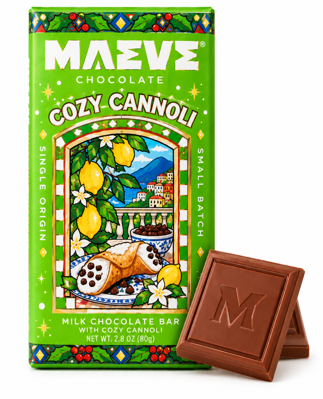 Maeve Cozy Cannoli Milk Chocolate Bar – 2.8 oz