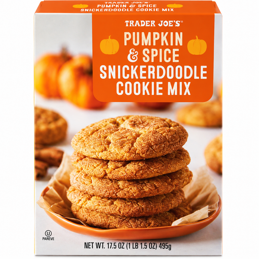 Trader Joe's | Pumpkin & Spice Snickerdoodle Cookie Mix 17.57 oz