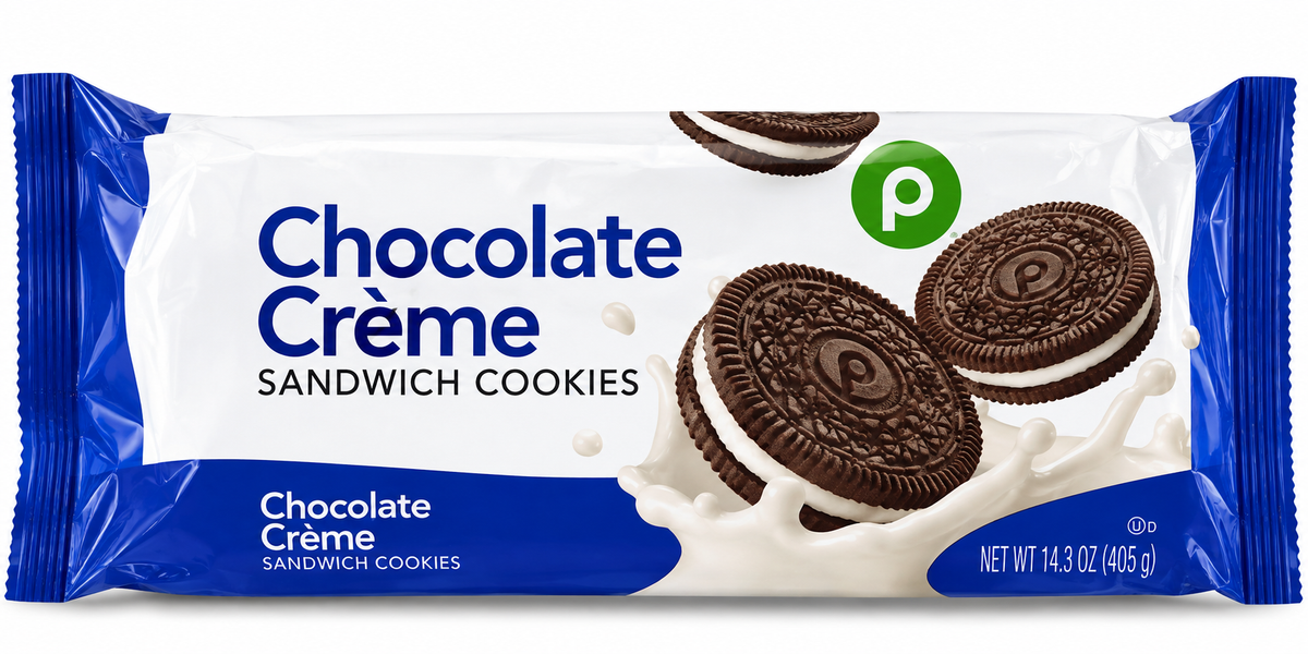 Publix Chocolate Crème Sandwich Cookies – 14.3 oz