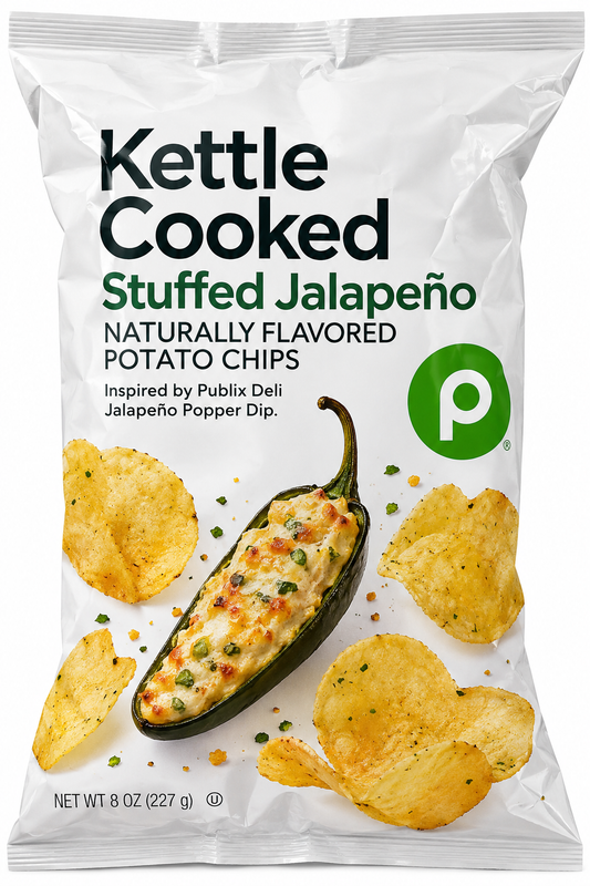 Publix | Kettle Cooked Stuffed Jalapeño Potato Chips – 8 oz