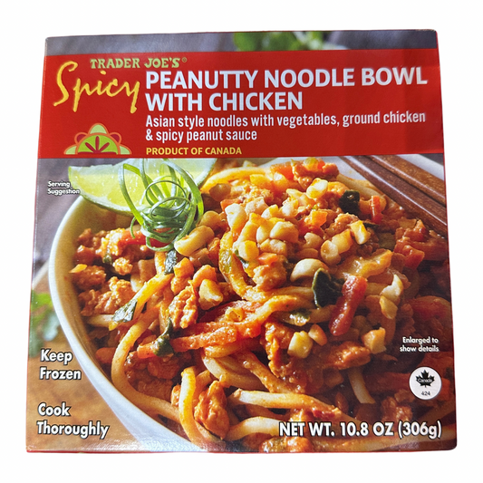 Spicy Peanutty Noodle Bowl with Chicken