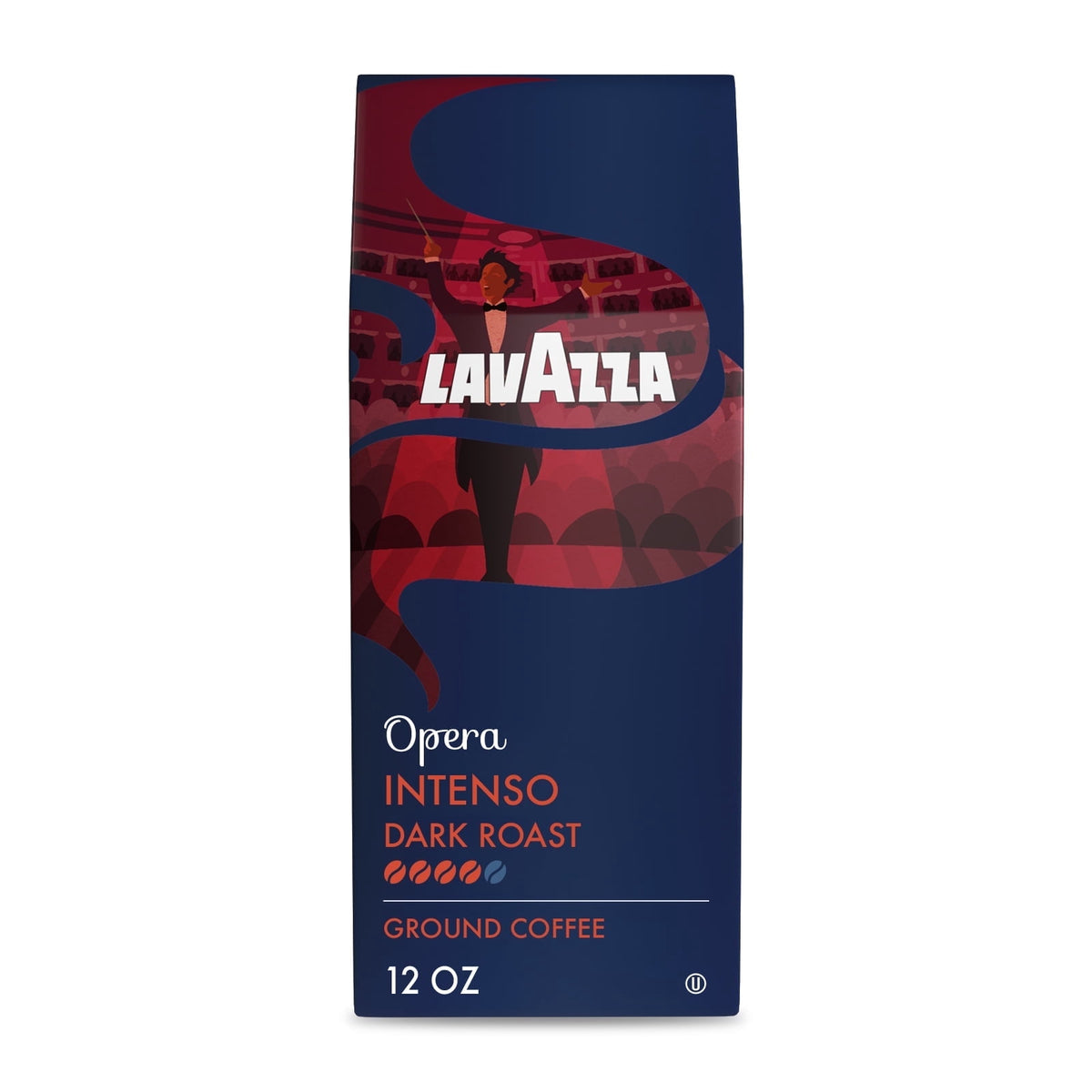 Lavazza Opera Intenso Dark Roast Coffee 12 oz