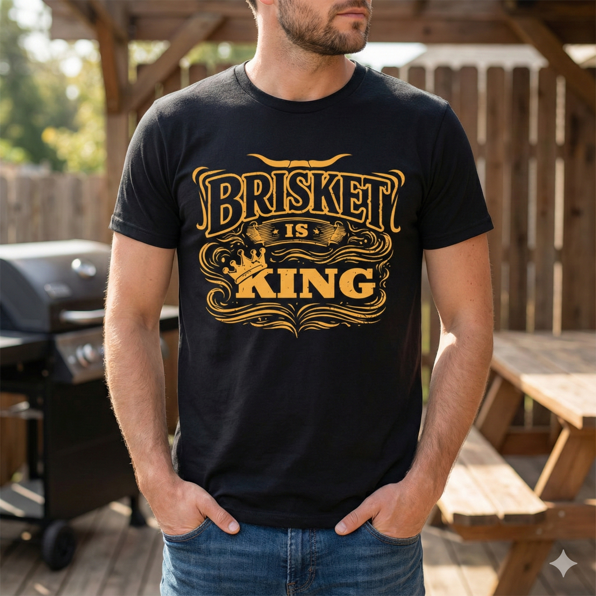 Buc-ee's | "Brisket is King" Black BBQ T-Shirt