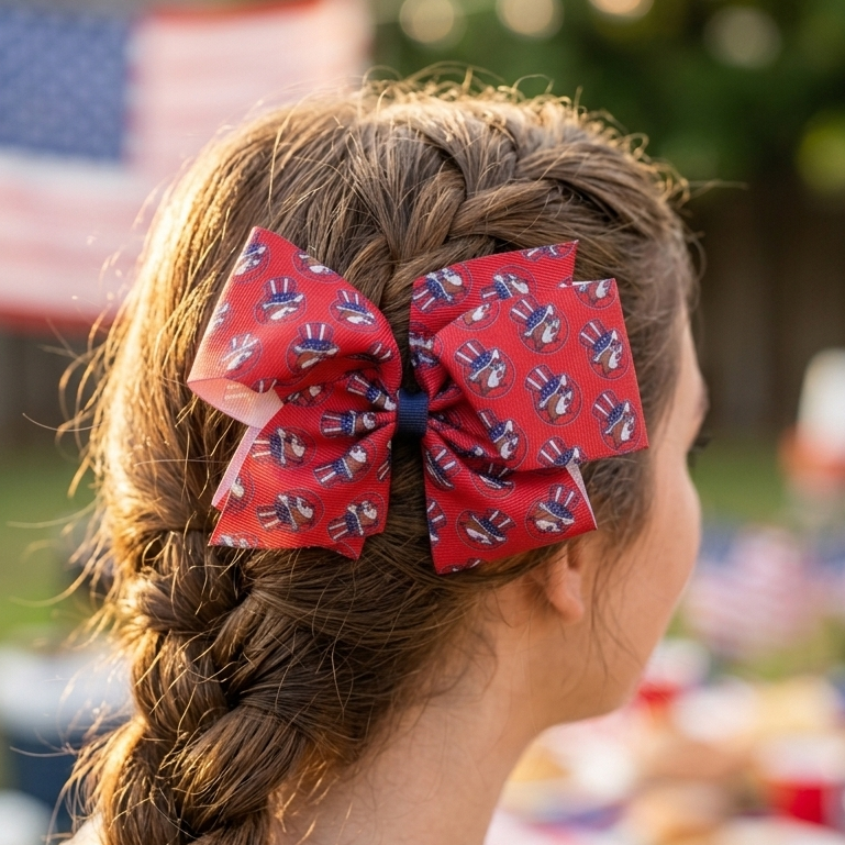 Buc-ee's | 4th of July Hair Bows – Large