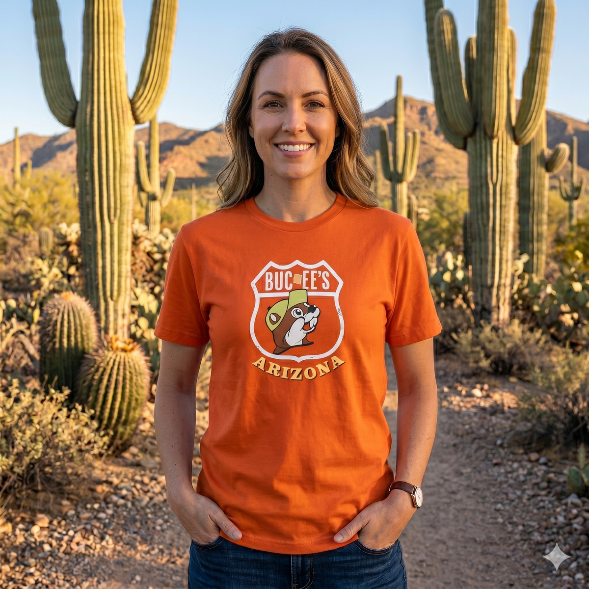 Buc-ee's | Arizona Orange Roadmap Tee – Small