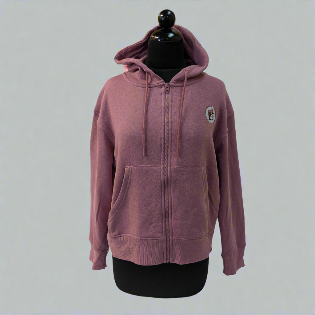 Buc-ee's | Pink Full Zip Fleece Hoodie – XS