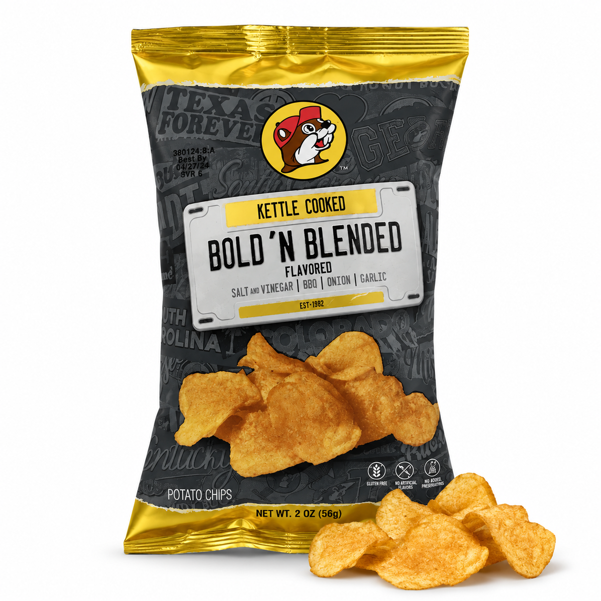 Buc-ee's | Bold'N Blended Kettle Cooked Potato Chips