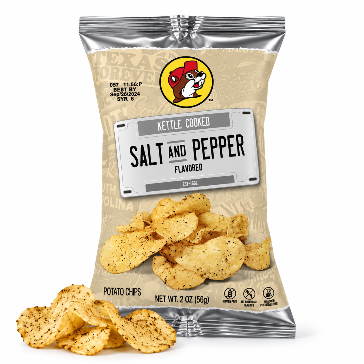Buc-ee's | Salt and Pepper Kettle Cooked Potato Chips