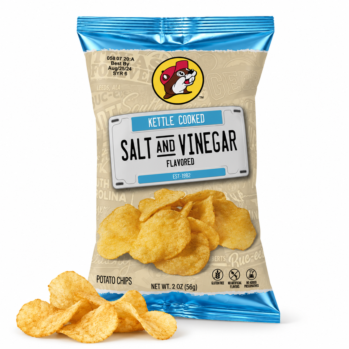 Buc-ee's | Salt and Vinegar Kettle Cooked Potato Chips