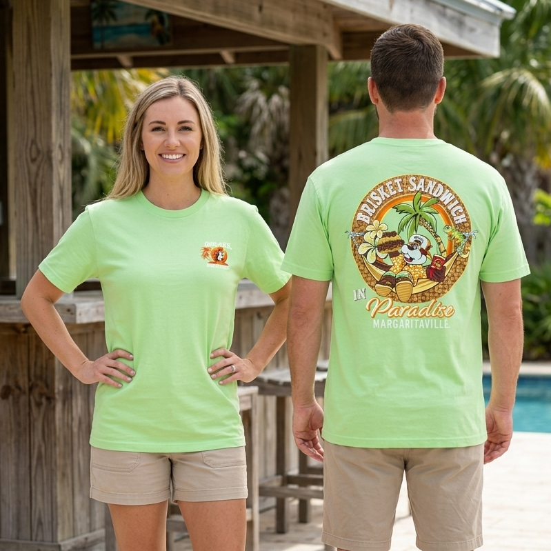 Buc-ee's | Lime Green Margaritaville Shirt – Small