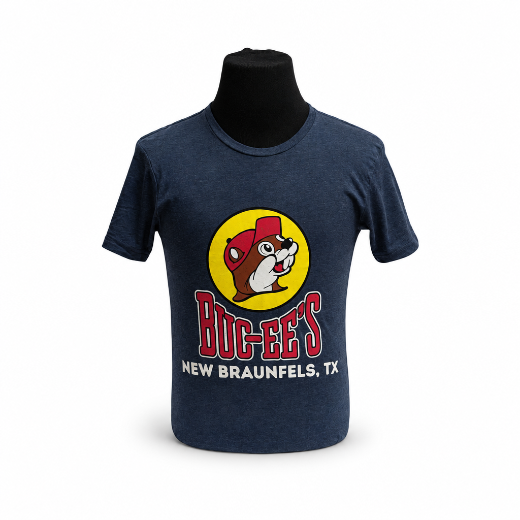 Buc-ee's | Navy Blue Location Shirt - New Braunfels, TX