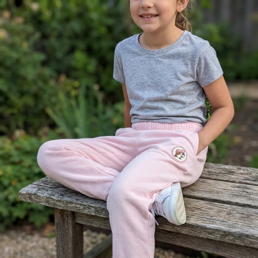 Buc-ee's | Youth Pink Fleece Jogger Pants