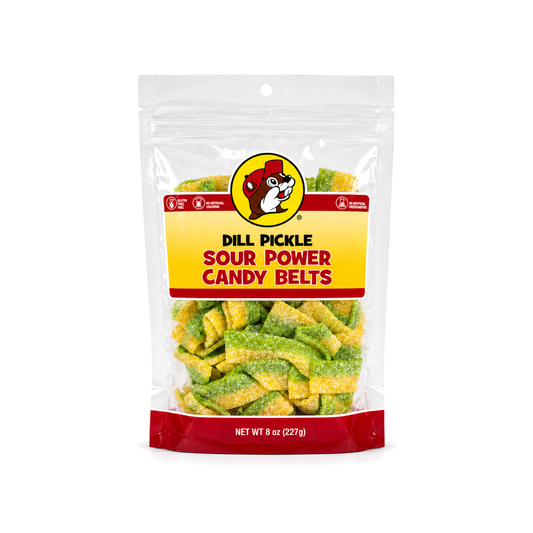 Buc-ee's Dill Pickle Sour Power Candy Belts