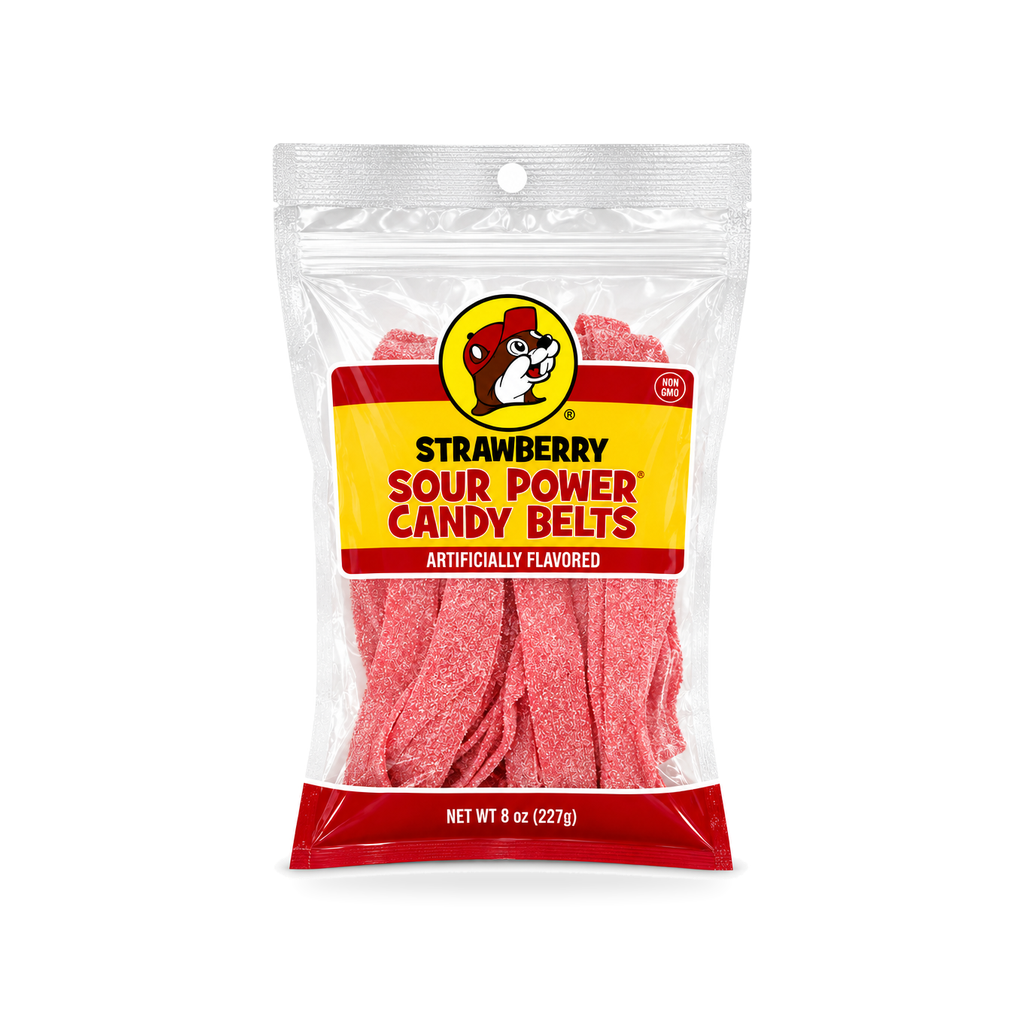 Strawberry Sour Power Candy Belts