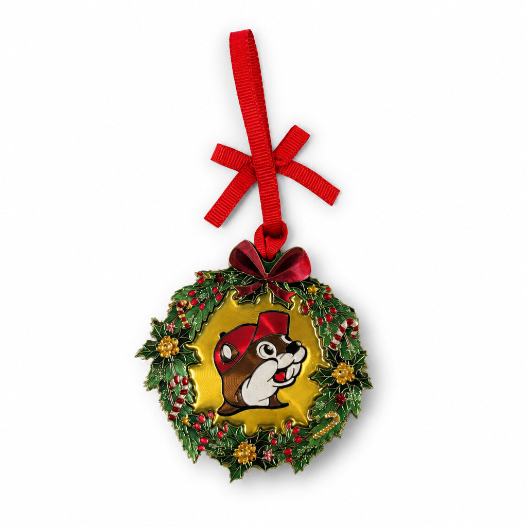 Buc-ee's | Christmas Wreath Foil Ornaments