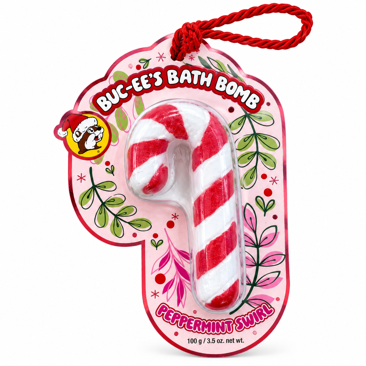 Buc-ee's | Christmas Bath Bomb - Peppermint Swirl
